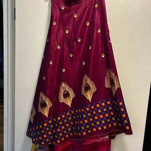 Sari wrap skirt